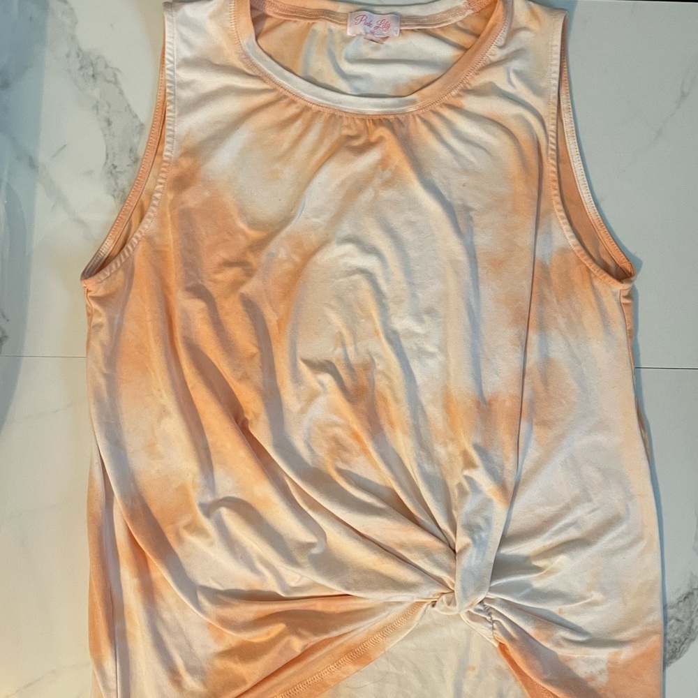 Pink Lilly Tie dye Tank
